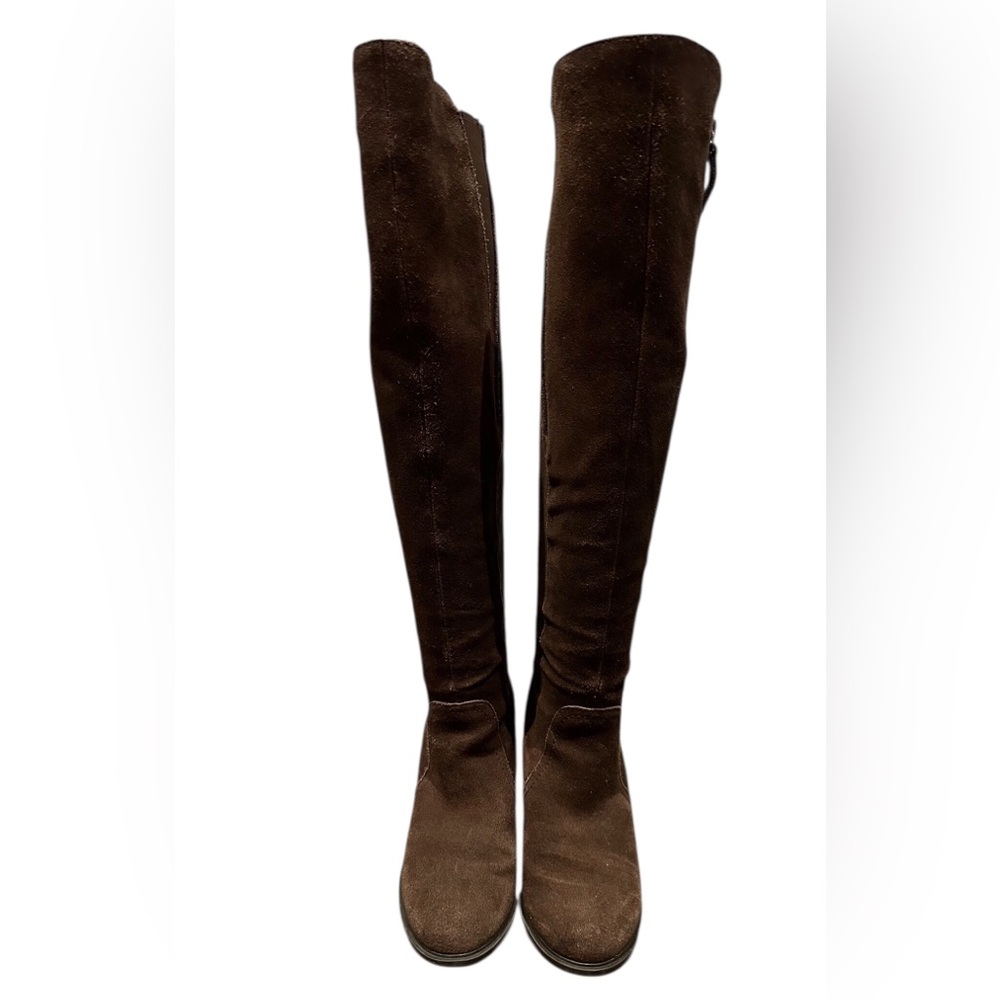 Crown Vintage Uptown Brown Suede Tall Over the Knee Boots Size 6